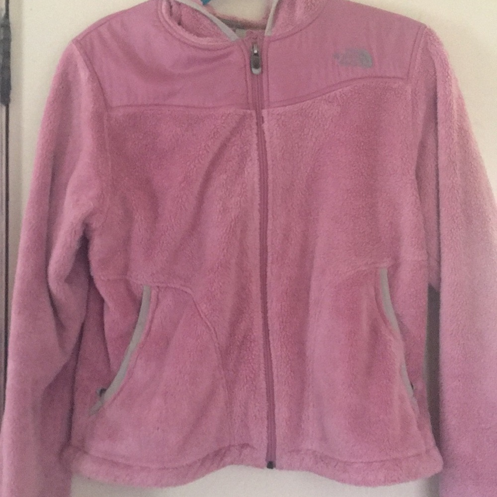 Pink North face jacket